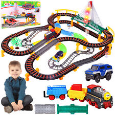 MalPlay Rennstrecken-Set 700cm Bahnstrecke Rennwagen-Bahn Spielzeug für Kinder