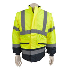 Warnschutz Arbeitsjacke XXXL gelb B-Ware Warnschutzjacke Regenjacke Weste Jacke