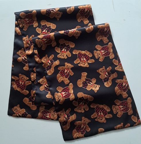 Retro seiden satin schwarz - seiden,