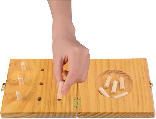 Stecktafel aus holz mit - aus, 9
