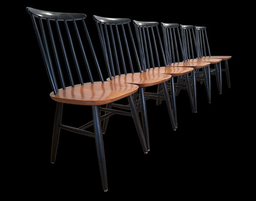 70er 80er teak vintage stuhl - vintage,