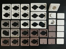 Berker Modul MB Cremeweiß Braun Grau Rahmen Steckdose Dimmer Schalter Taster