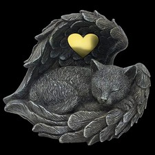 MystiCalls Katzen Urne grau