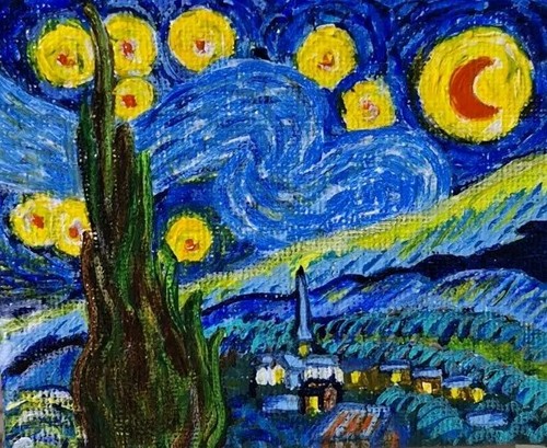 Sternennacht nach vincent - "sternennacht,