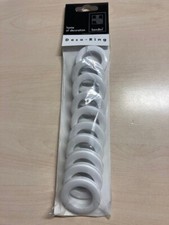 10 Ösen für Gardinen, Weiss, 28/46mm Durchmesser, neu, OVP, Klick-System,