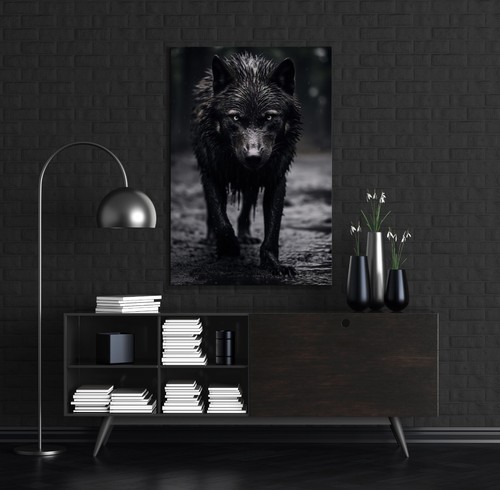 Wandbild tier der hungrige - wandbild,