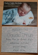 Rebornzwillinge Sam von Gudrun Legler mit Zertifikat