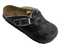 Birkis Kinder Clogs Schwarz/ Braun Warm Gefüttert Gr.26