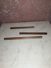 3 x Alte Gardinenstange-um 1930-40-Puppenhaus-Puppenstube-ca 1:12