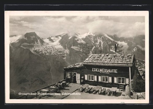 Ansichtskarte edelweißhütte - ansichtskarte,