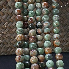 NELLYS Natürlicher  Opal grün  6-12mm tolle Naturtöne Strang Perlen Glanz