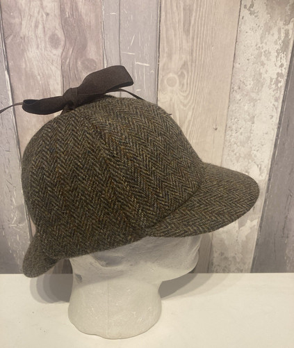 Wollmütze harris tweed grün - tweed,
