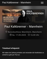 Paul Kalkbrenner 17.Mai 2x Hardtickets