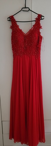Rotes abendkleid von hvit - abendkleid, vera