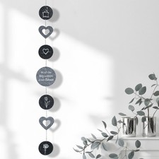 Filz Girlande mit Spruch - 145 cm - Hänge Fenster Wand Wohnzimmer Deko Windspiel