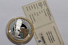 Queen's Beasts Lion of England UK 2018 versilbert PP mit COA