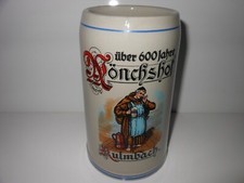Kulmbach Monchshof - Uber 600 Jahre - Deutscher Bierkrug - 1,0 Liter - Oktoberfest