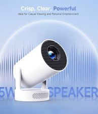 Mini Smart Beamer 4K Unterstützt Android 11, 5G WiFi 6 BT 5.0, Full HD 1080P