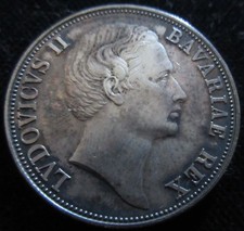 MDS BAYERN MEDAILLE 1968 "LUDWIG II. - PATRONA BAVARIAE", SILBER #B