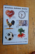 Plakat Post 6 Service-Rufnummern als Aufkleber DIN A2  Original TOP!