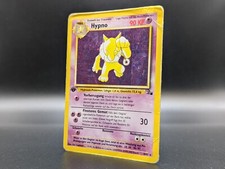 Hypno 8/62 1.Edition Holo Swirl Fossil Deutsch Pokemon Karte
