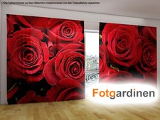 Fotogardinen "rote Rosen"