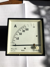 Celsa  0-100A Amperemeter Dreheisenmessgerät 100/5A