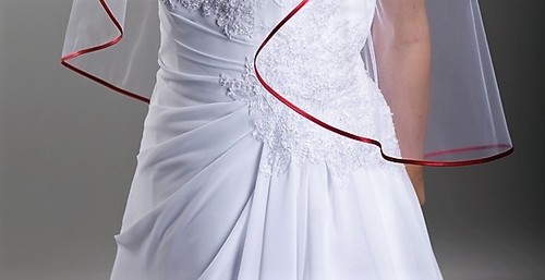 Schleier kamm weiß ivory - schleier,