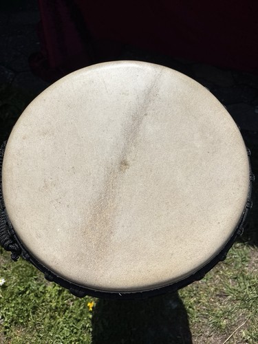 Djembe aus palisanderholz mit - aus,