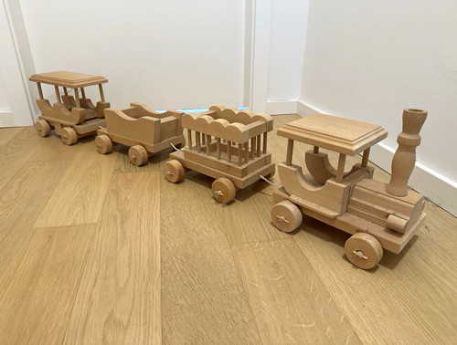 Holzspielzeug holzeisenbahn - holzspielzeug,