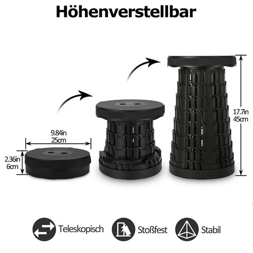 Tragbarer klappstuhl teleskop - tragbarer,