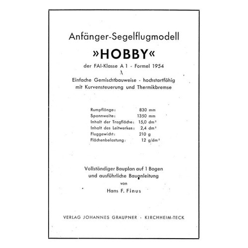 Bauplan hobby modellbauplan - bauplan,