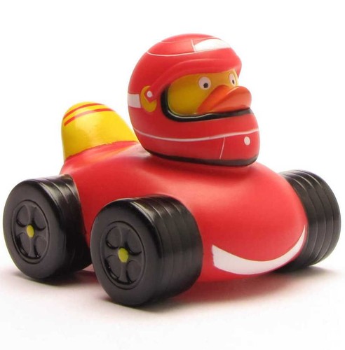 Badeente rennfahrer ente - badeente, rennfahrer-ente
