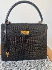 Echte Lack-Krokoleder Handtasche mit IRV!