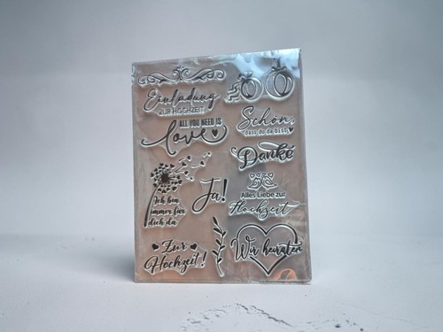 Clear stamps stempel set - clear,