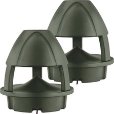 360° Outdoor Garten Lautsprecher Terrasse Aussen Wandbox Grün IP56 2x Set