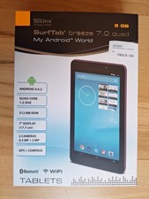 TrekStor SurfTab breeze 7.0 quad 8GB TOP Zustand mit OVP + original Displayfolie