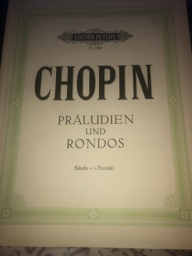 Notenbuch chopin präludien - notenbuch:,