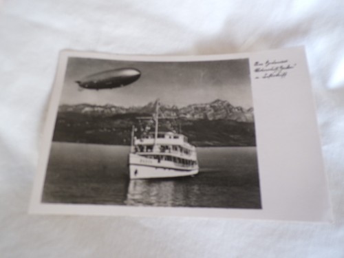 Postkarte motorschiff baden - postkarte,