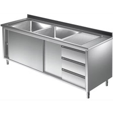 Gastro Spülschrank 2 Becken