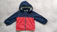 H&M Jacke Gr. 86, Windjacke, Kapuze abnehmbar, rot/blau, Frühling, Sommer,Herbst