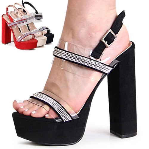 Damen plateau sandaletten - damen,