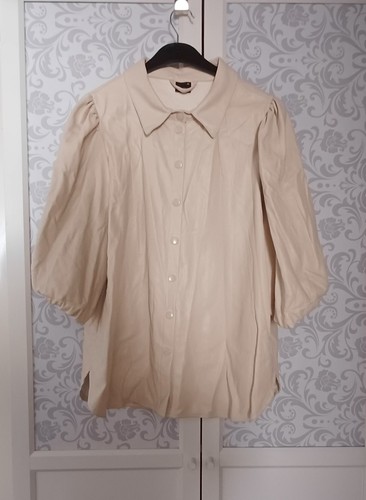 Gina tricot kunstleder - gina, kunstleder-bluse