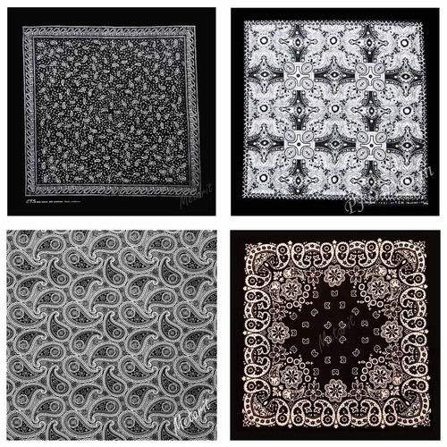 Bandana paisley head wrap - bandana,