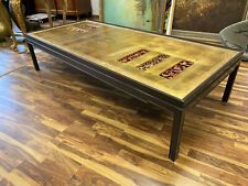 CHINA BEISTELLTISCH AUS HOLZ LACKOBERFLÄCHE UND BLATTGOLD VERGOLDUNG 180x80cm