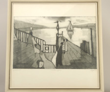 Otto Eglau  "Landungssteg" signiert - (19)51, Probedruck