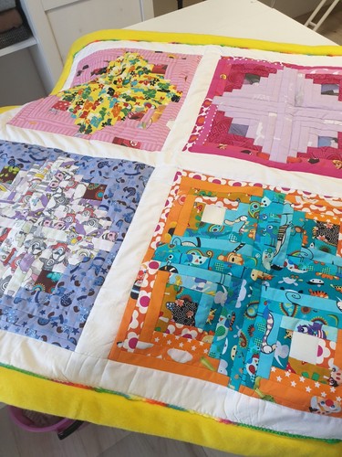 Patchwork quilt decke - patchwork,