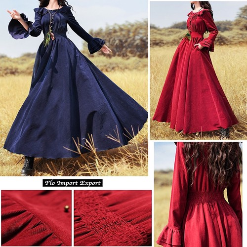 Damen langes kleid samtkleid - damen,