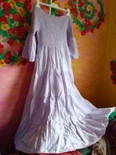 Feines langes stufenkleid - feines,