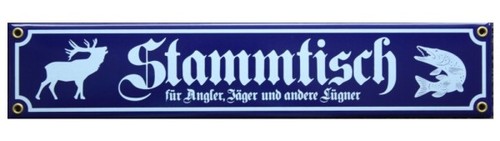 Stammtisch für angler jäger - stammtisch,